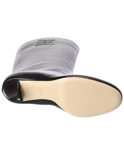 FENDI Karligraphy Leather Boot Women -Fashion Clothing Store 1313173539 RLLD 4