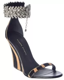 Giuseppe Zanotti Jetaime 105 Haircalf Wedge Sandal Women