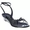 Giuseppe Zanotti Ylenia 30 Python & Patent Wedge Sandal Women