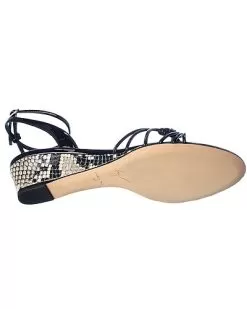 Giuseppe Zanotti Ylenia 30 Python & Patent Wedge Sandal Women 8 Giuseppe Zanotti Ylenia 30 Python & Patent Wedge Sandal Women -Fashion Clothing Store 1313195119 RLLD 4