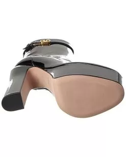 Valentino VLogo 155 Patent Platform Bootie Women -Fashion Clothing Store 1313202534 RLLD 4