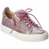 Giuseppe Zanotti May London Snake-Embossed Leather Sneaker Women