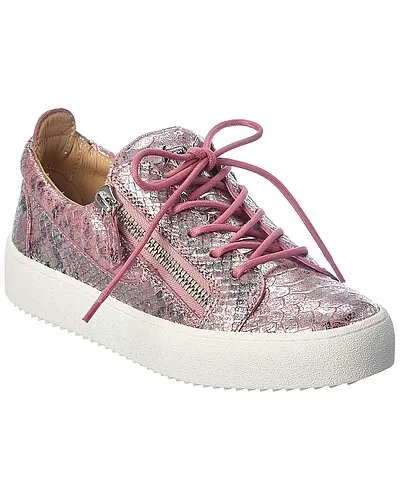 Giuseppe Zanotti May London Snake-Embossed Leather Sneaker Women 1 Giuseppe Zanotti May London Snake-Embossed Leather Sneaker Women