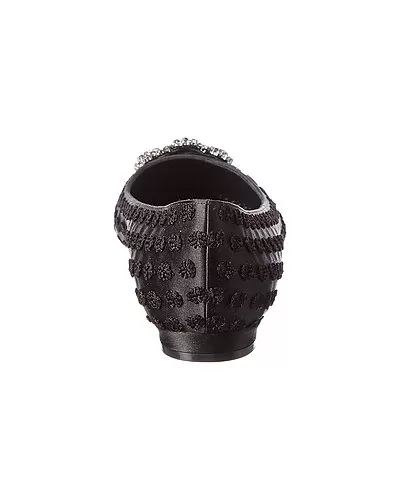 Manolo Blahnik Hangisi Satin Flat Women 3 Manolo Blahnik Hangisi Satin Flat Women - Image 3