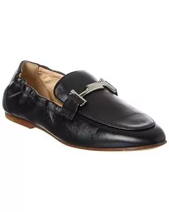 Tod's Double T Leather Loafer Women