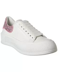 Alexander McQueen Deck Plimsoll Leather Sneaker Women