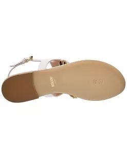 MOSCHINO Logo Lettering Leather Sandal Women 8 MOSCHINO Logo Lettering Leather Sandal Women -Fashion Clothing Store 1313344663 RLLD 4