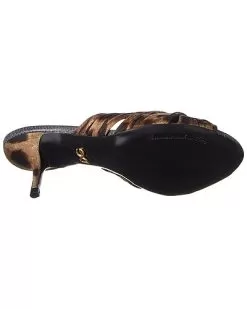 Dolce & Gabbana Silk & Leather Mule Women -Fashion Clothing Store 1313349775 RLLD 4
