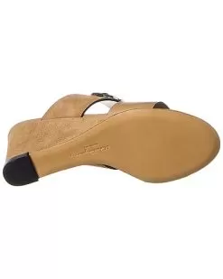 Salvatore Ferragamo Chaim Suede & Leather Wedge Sandal Women 8 Salvatore Ferragamo Chaim Suede & Leather Wedge Sandal Women -Fashion Clothing Store 1313381851 RLLD 4