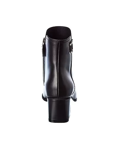 Salvatore Ferragamo Gancini Leather Bootie Women 3 Salvatore Ferragamo Gancini Leather Bootie Women - Image 3