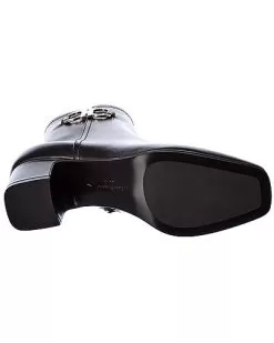 Salvatore Ferragamo Gancini Leather Bootie Women 8 Salvatore Ferragamo Gancini Leather Bootie Women -Fashion Clothing Store 1313385724 RLLD 4