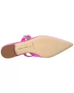 Manolo Blahnik Lurum Satin Flat Women -Fashion Clothing Store 1313388300 RLLD 4