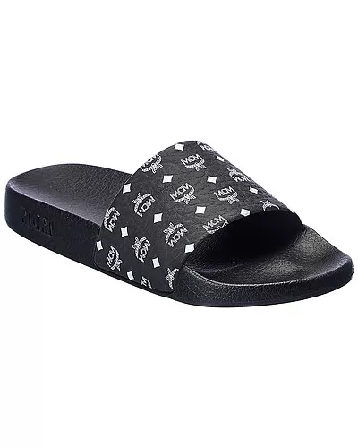 MCM Monogram Visetos Slide Women 1 MCM Monogram Visetos Slide Women