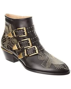 Chloé Susanna Studded Leather Bootie Women