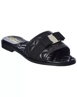 Salvatore Ferragamo LoveC Q Leather Sandal Women