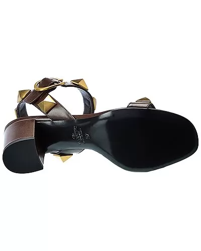 Valentino Roman Stud 60 Leather Sandal Women 4 Valentino Roman Stud 60 Leather Sandal Women - Image 4