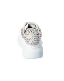Alexander McQueen Oversized Leather & Crystal Sneaker Women -Fashion Clothing Store 1313417499 RLLD 3