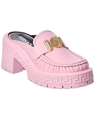 Versace Medusa Biggie Leather Mule Women 1 Versace Medusa Biggie Leather Mule Women