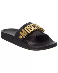MOSCHINO Logo Lettering Rubber Slide Women