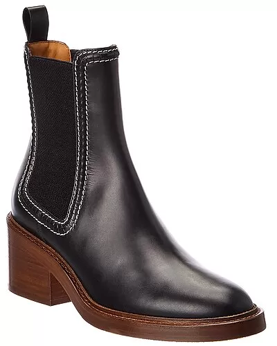 Chloé Mallo Leather Bootie Women 1 Chloé Mallo Leather Bootie Women
