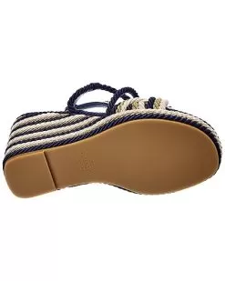 Valentino Rockstud 120 Leather & Rope Wedge Sandal Women 8 Valentino Rockstud 120 Leather & Rope Wedge Sandal Women -Fashion Clothing Store 1313431144 RLLD 4