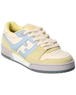 FENDI Match Leather Sneaker Women