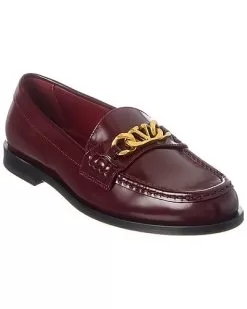 Valentino VLogo Leather Loafer Women