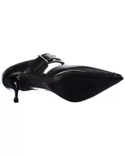 Alexander McQueen Punk Buckle Leather Mule Women 8 Alexander McQueen Punk Buckle Leather Mule Women -Fashion Clothing Store 1313451614 RLLD 4