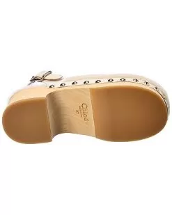 Chloé Ninna Shearling & Leather Clog Women -Fashion Clothing Store 1313451678 RLLD 4