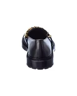 MOSCHINO Logo Leather Loafer Women -Fashion Clothing Store 1313455831 RLLD 3