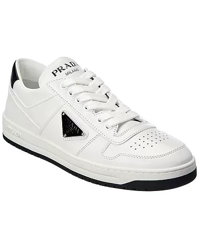 Prada Downtown Perforated Leather Sneaker Women 1 Prada Downtown Perforated Leather Sneaker Women