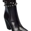 Valentino Rockstud 85 Leather Bootie Women