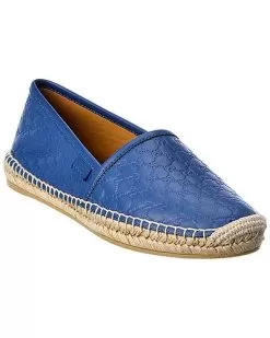 Gucci GG Leather Espadrille Women