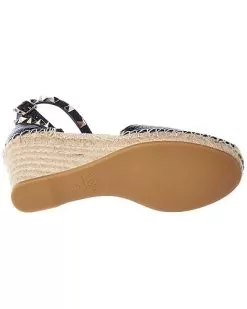 Valentino Rockstud 85 Grainy Leather Wedge Sandal Women 8 Valentino Rockstud 85 Grainy Leather Wedge Sandal Women -Fashion Clothing Store 1313492865 RLLD 4