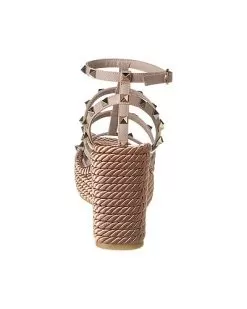 Valentino Rockstud 95 Leather Wedge Sandal Women 7 Valentino Rockstud 95 Leather Wedge Sandal Women -Fashion Clothing Store 1313493065 RLLD 3