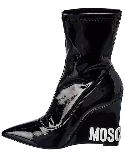 MOSCHINO Logo Bootie Women 2 MOSCHINO Logo Bootie Women - Image 2