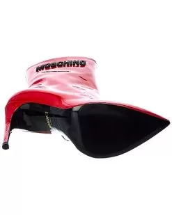 MOSCHINO Logo Patent Bootie Women 8 MOSCHINO Logo Patent Bootie Women -Fashion Clothing Store 1313497472 RLLD 4