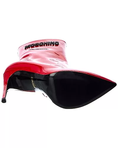 MOSCHINO Logo Patent Bootie Women 4 MOSCHINO Logo Patent Bootie Women - Image 4
