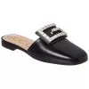 Gucci Crystal G Leather Slipper Women