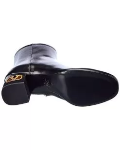 Valentino VLogo 60 Leather Bootie Women -Fashion Clothing Store 1313502513 RLLD 4