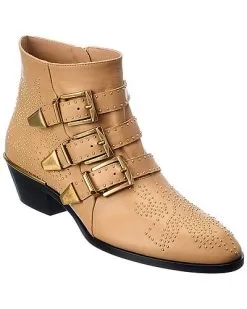Chloé Susanna Leather Bootie Women