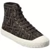 FENDI Domino FF Jacquard High-Top Sneaker Women