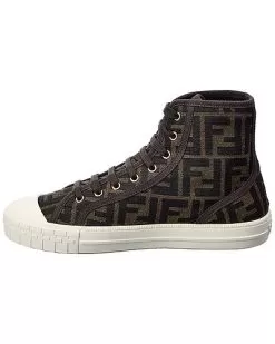 FENDI Domino FF Jacquard High-Top Sneaker Women -Fashion Clothing Store 1313524960 RLLD 2