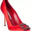 Manolo Blahnik Hangisi 105 Satin Pump Women