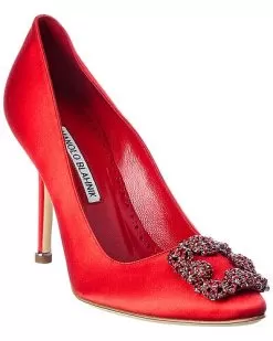 Manolo Blahnik Hangisi 105 Satin Pump Women