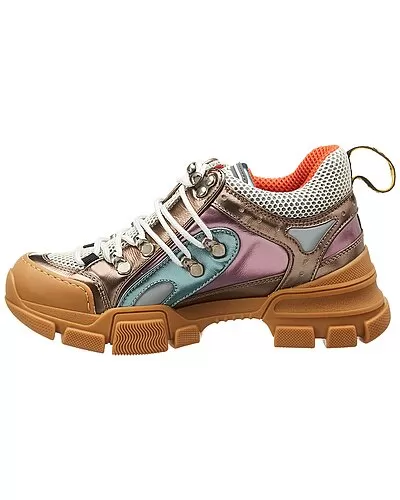 Gucci Flashtrek Leather Sneaker Women 2 Gucci Flashtrek Leather Sneaker Women - Image 2