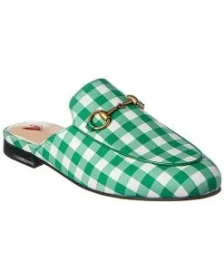 Gucci Princetown Gingham Slipper Women