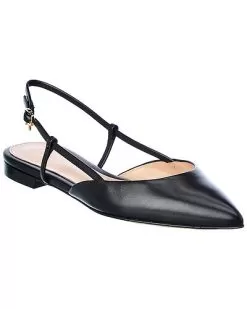 Leather Slingback Flat Women