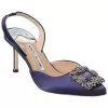 Manolo Blahnik Hangisli 70 Satin Slingback Pump Women