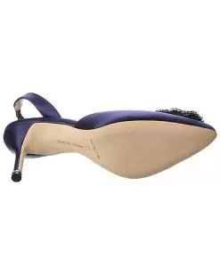 Manolo Blahnik Hangisli 70 Satin Slingback Pump Women -Fashion Clothing Store 1313538664 RLLD 4